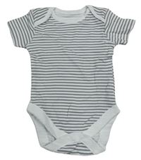 Bílo-šedé pruhované body George