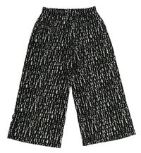 Černo-bílé vzorované culottes kalhoty F&F