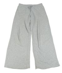 Šedé melírované široké tepláky H&M
