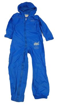 Modrá šusťáková nepromokavá funkční kombinéza s kapucí Regatta