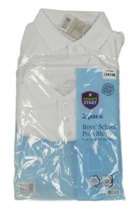 Nové - 2x bílé polo tričko 