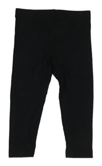 Černé žebrované legíny Primark