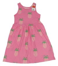 Nové - růžové šaty s ananasy H&M