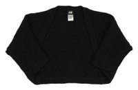 Černé třpytivé svetrové bolerko H&M