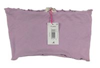 Lila žebrovaný bandeau top Matalan