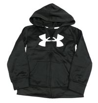 Černá propínací thermo mikina s logem a kapucí Under Armour