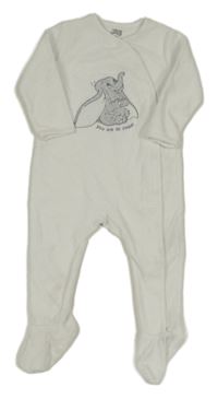 Bílý vzorovaný sametový overal s Dumbem C&A