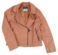 Starorůžový koženkový křivák Kiabi