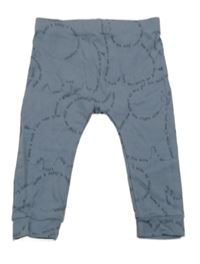 Šedomodré lehké tepláky s nápisy George