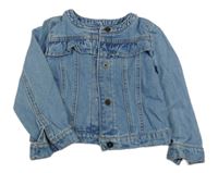 Světlemodrá riflová bunda s volánkem M&S