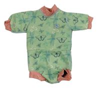 Zelený neoprenový overal s motýlky Splash About