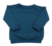 Petrolejová žebrovaná mikina Primark