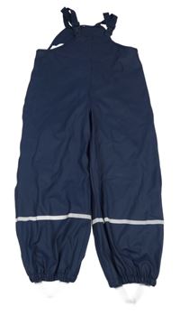 Tmavomodré voděodolné laclové kalhoty 