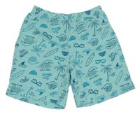 Světlemodré kraťasy s obrázky C&A