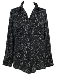 Dámská černá puntíkovaná halenka M&S