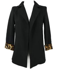 Dámský černo-vzorovaný sakový cardigán Shein 