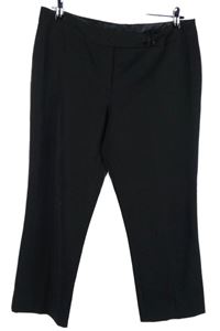 Dámské černé kotníkové kalhoty s puky E-vie 