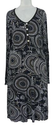 Dámské černo-hnědé vzorované šaty Deerberg 