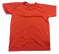 Červené melírované sportovní tričko 