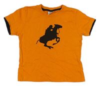 Oranžové tričko s koníkem 