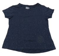 Tmavomodré tričko se třpytkami Pepperts