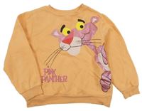 Světleoranžová mikina s růžovým panterem H&M