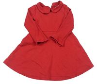 Červené šaty s límečkem Next
