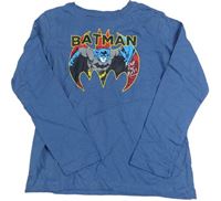 Modrošedé triko s Batmanem 