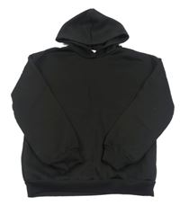 Černá mikina s kapucí Shein