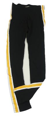 Černé legíny s proužkem H&M