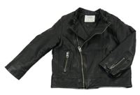 Černá koženková bunda Zara