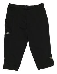 Černé sportovní capri legíny Kalenji