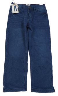 Nové - Tmavomodré teplákové rifle L&D