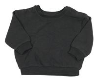 Tmavošedá žebrovaná mikina Primark