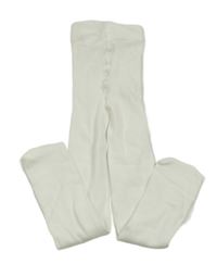 Bílé punčocháče H&M