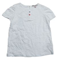 Bílé tričko s kytičkami zn. M&S