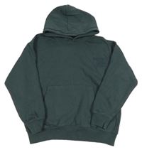 Tmavozelenošedá mikina s klokankou a kapucí Zara