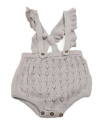 Fialové pletené kraťasy s kšandami George