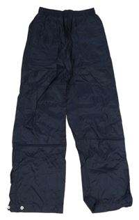 Tmavomodré šusťákové nepromokavé kalhoty Alive