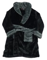 Černo-šedý chlupatý župan A2Z