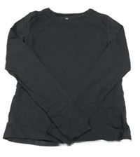 Tmavošedé triko H&M