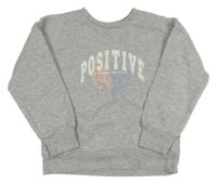 Šedá mikina s nápisem Primark 