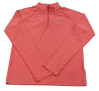 Růžová melírovaná funkční sportovní mikina Rascal