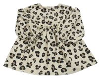 Béžové lehké šaty se vzorem Pep&Co