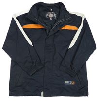 Tmavomodro-bílá šusťáková sportovní bunda  TCM