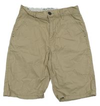 Béžové plátěné chino kraťasy St. Bernard