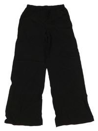 Černé volné kalhoty H&M