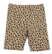 Béžové vzorované elastické kraťasy H&M