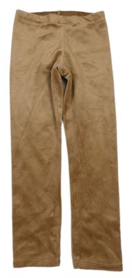 Béžové plyšové legíny H&M