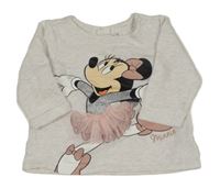 Světlerůžová melírovaná mikina s Minnií H&M